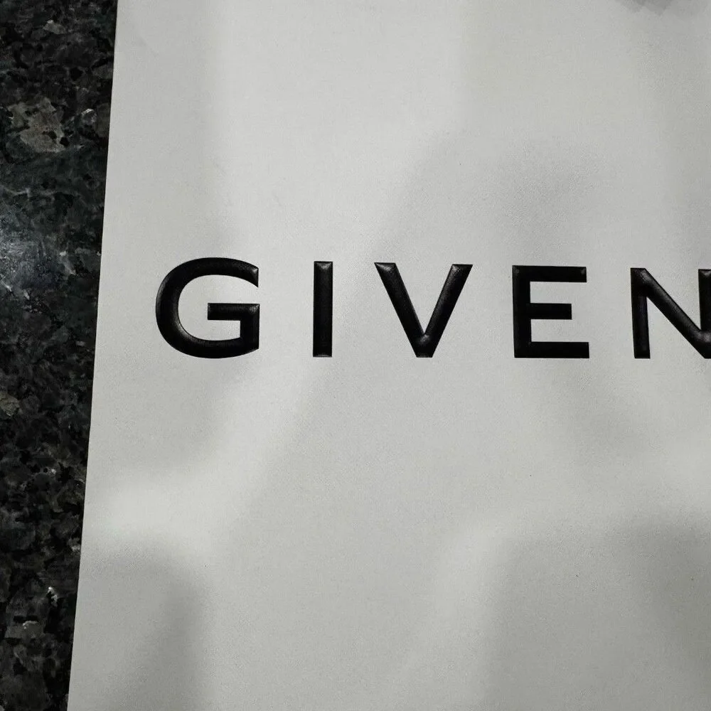 Givenchy White Black Shopping 2026 Gift Bag Tote 12.5” x 16” x 5”